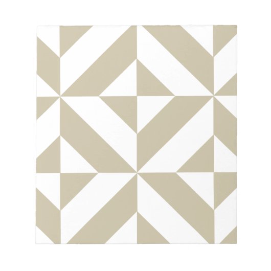 Bloc-note Clay Geometric Deco Cube Pattern (Devant)