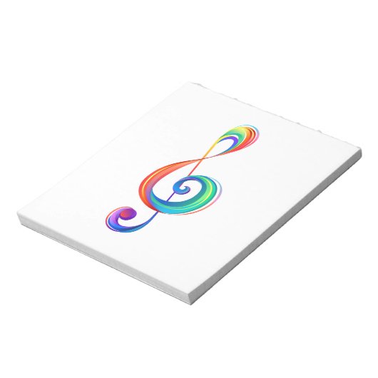 Bloc-note Clé arc-en-ciel (Tourné)