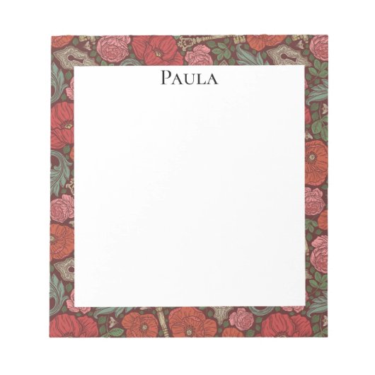 Bloc-note Clé de serrure ancienne Steampunk victorien avec c (Devant)