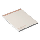 Bloc-note Clean Minimalist Antique Orange & Pale Peach (Incliné)