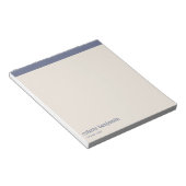 Bloc-note Clean Minimalist Blue-Grey & Pale Peach (Incliné)