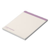 Bloc-note Clean Minimalist Lavender Purple & Pale Peach (Tourné)