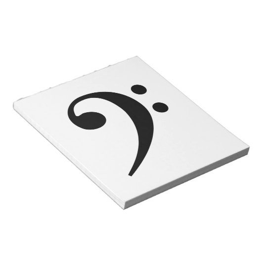 Bloc-note clef basse (Incliné)