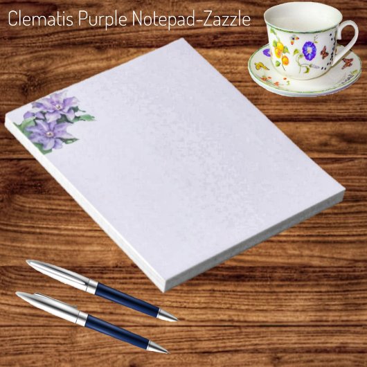 Bloc-note Clematis violet
