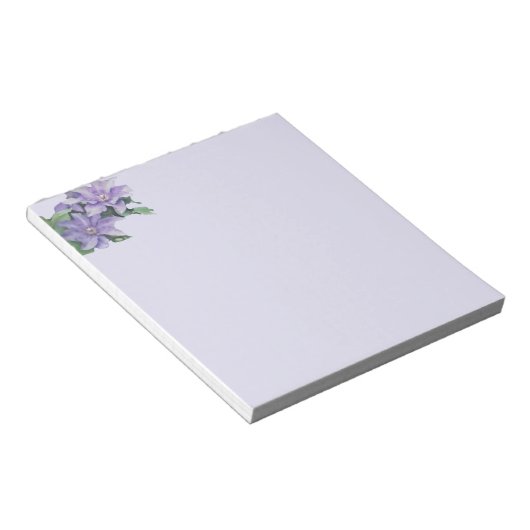 Bloc-note Clematis violet (Incliné)