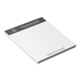 Bloc-note Clinique de soins médicaux Gray Professionnel