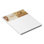 Bloc-note CLINIQUE DENTAIRE, MONOGRAMME DENTISTE, Parchemin  (Incliné)