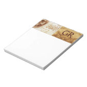 Bloc-note CLINIQUE DENTAIRE, MONOGRAMME DENTISTE, Parchemin  (Tourné)