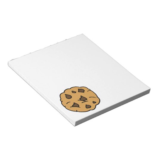 Bloc-note Clipart de dessin animé GÉANT Biscuit au chocolat  (Incliné)