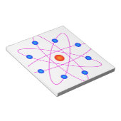 Bloc-note clipart vecteur modèle atome (Incliné)