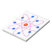 Bloc-note clipart vecteur modèle atome (Tourné)