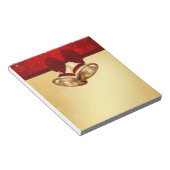 Bloc-note Cloches de Noël dorées (Incliné)