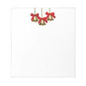 Bloc-note Cloches de Noël Gold (Devant)