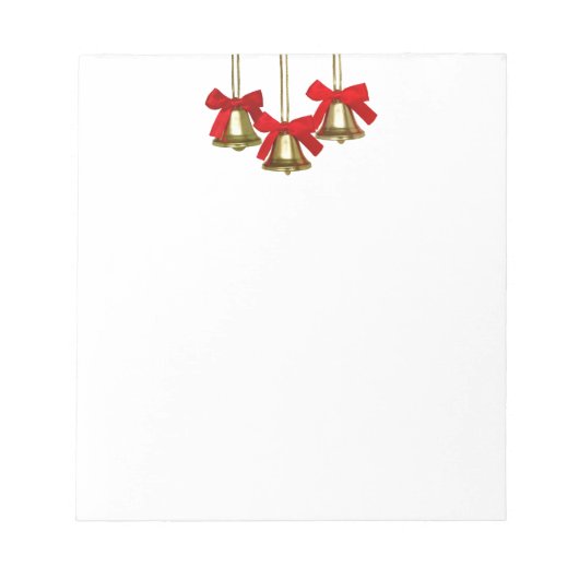 Bloc-note Cloches de Noël Gold (Devant)