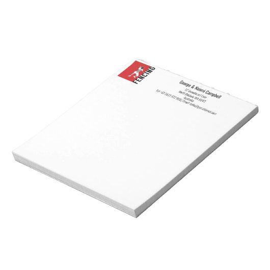 Bloc-note Clôture (Tourné)