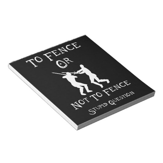 Bloc-note Clôturer Ou Ne Pas Clôturer Une Question Stupide (Incliné)