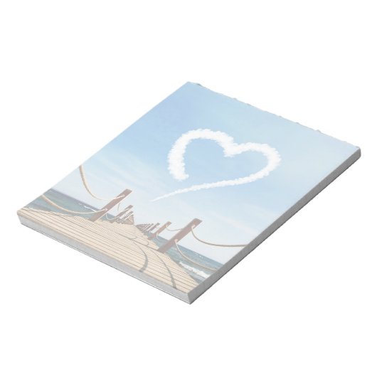 Bloc-note Cloud en forme de coeur sans fin (Tourné)