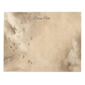 Bloc-note Clouds Birds Feathers Pastel Sky Collage (Devant)