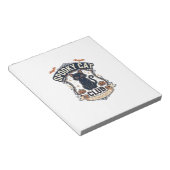 Bloc-note Club de chat effrayant Chat Halloween Chat effraya (Incliné)