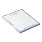 Bloc-note Coastal Bleu et coquillages de St Jacques Personna (Incliné)