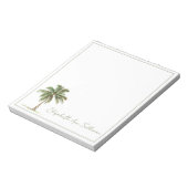 Bloc-note Coastal Palm Tree Personalized (Tourné)