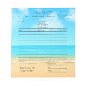 Bloc-note Coastal Vacation Property Receipt Pad (Devant)