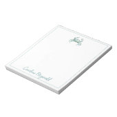 Bloc-note Coastal Watercolor Crab Personalized (Tourné)