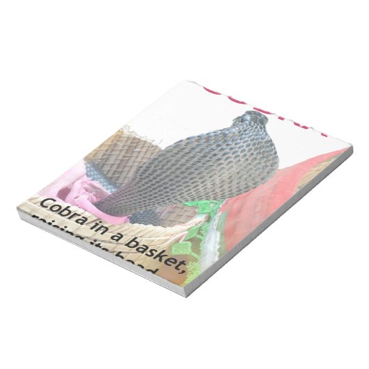 Bloc-note Cobra dans le panier Imprimer (Tourné)