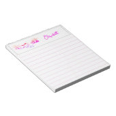 Bloc-note Coccinelle avec queue amusante personnalisée (Incliné)