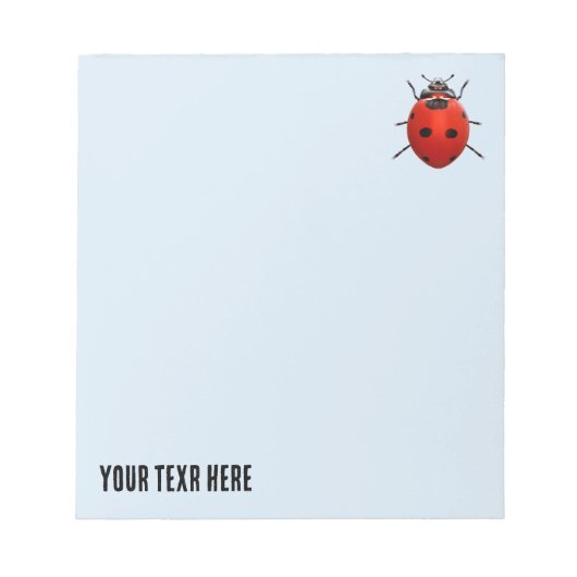 Bloc-note Coccinelle Chanceuse (Devant)
