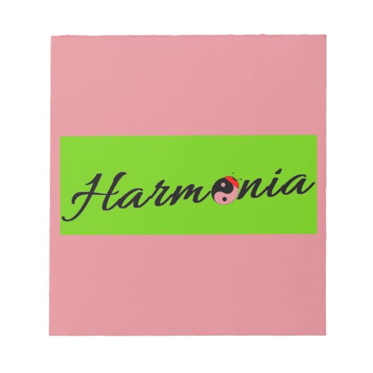 Bloc-note Coccinelle Harmonia zen (Devant)