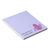 Bloc-note Coccinelle rose et violette fantaisiste (Incliné)