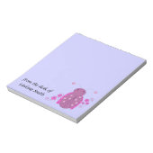 Bloc-note Coccinelle rose et violette fantaisiste (Tourné)