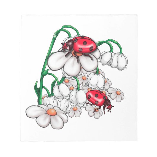 Bloc-note coccinelle sur les planchers (Devant)