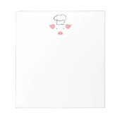 Bloc-note Cochon Chef (Devant)