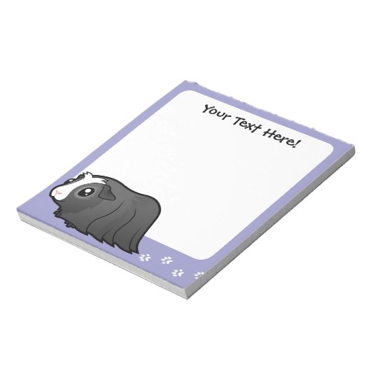 Bloc-note Cochon de Guinée (cheveux longs) (Tourné)