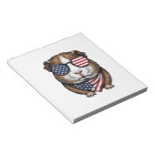 Bloc-note Cochon d'Inde patriotique Gravure vintage (Incliné)