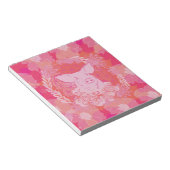 Bloc-note cochon, fleur de vie, bleu, mandala, zen, chakra, (Incliné)