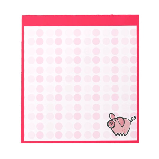 Bloc-note Cochon mignon (Devant)