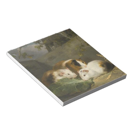 Bloc-note Cochons de Guinée (par George Morland) (Incliné)