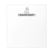 Bloc-note Cockapoo humoristique (Devant)