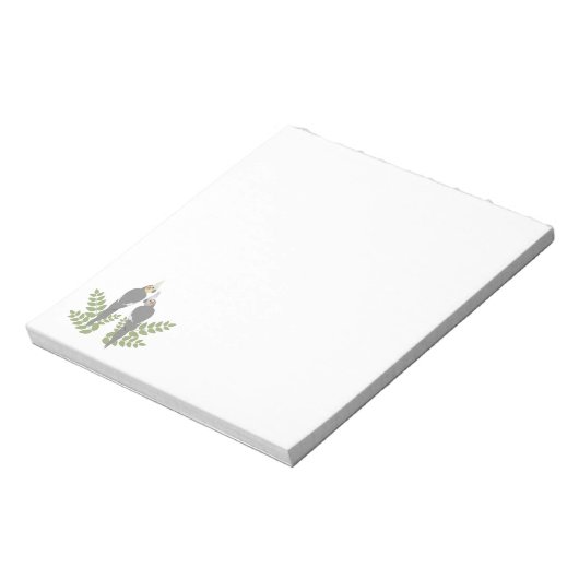 Bloc-note Cockatiel Couple (Tourné)