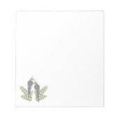 Bloc-note Cockatiel Couple (Devant)