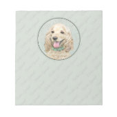 Bloc-note Cocker Spaniel Buff Peinture - Art Chien original (Devant)