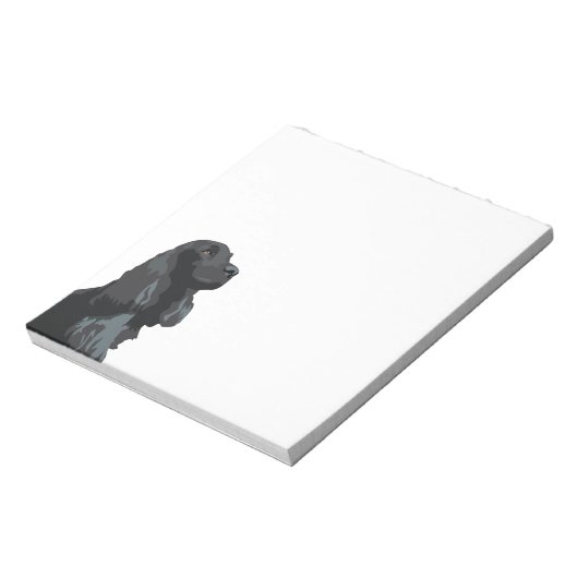 Bloc-note Cocker Spaniel - Noir - Modèles de race de base (Tourné)