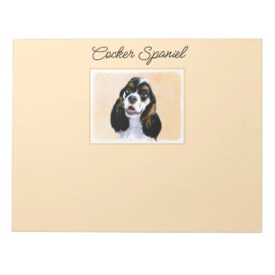 Bloc-note Cocker Spaniel (Parti) Peinture - Art Chien origin