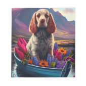 Bloc-note Cocker Spaniel sur une pagaie : une aventure Pitto (Devant)