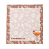 Bloc-note Cocktail Manhattan (Devant)