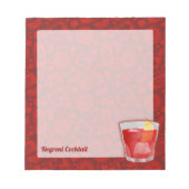 Bloc-note Cocktail Negroni (Devant)