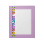 BLOC-NOTE COCKTAIL UP ! GRAND NOTEPAD (Tourné)